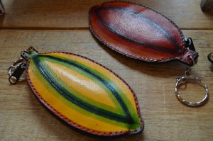 Cacao Pod Key Chain Purse - indi chocolate