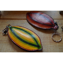 Cacao Pod Key Chain Purse - indi chocolate